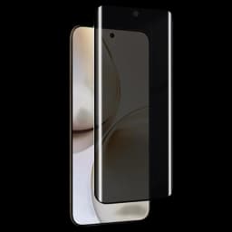 Protector de cristal templado Antiespía Realme 14 Pro+ com vidro preto curvo, filtro de privacidade, recorte para câmera frontal e cobertura total da tela