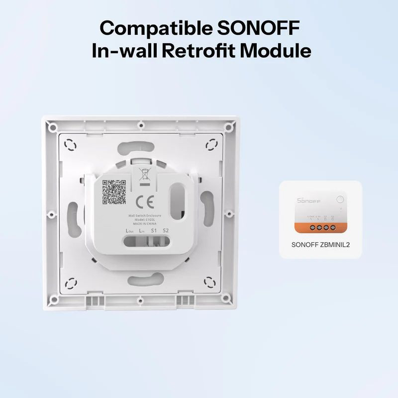 SONOFF E1GSL Blanco - Carcasa de interruptor de pared inteligente - Ítem1