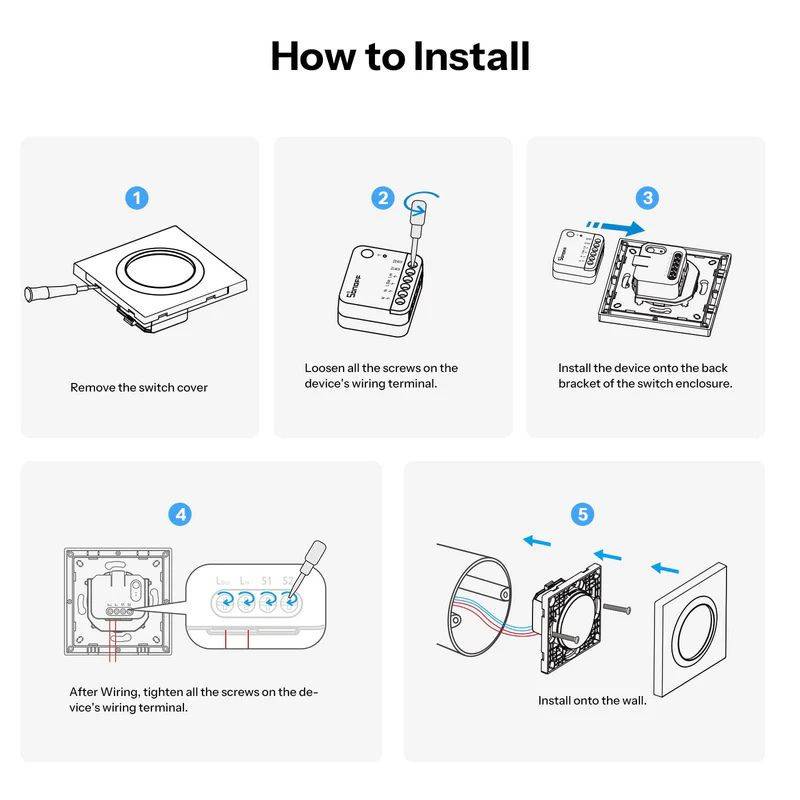 SONOFF E1GSL Blanco - Carcasa de interruptor de pared inteligente - Ítem3