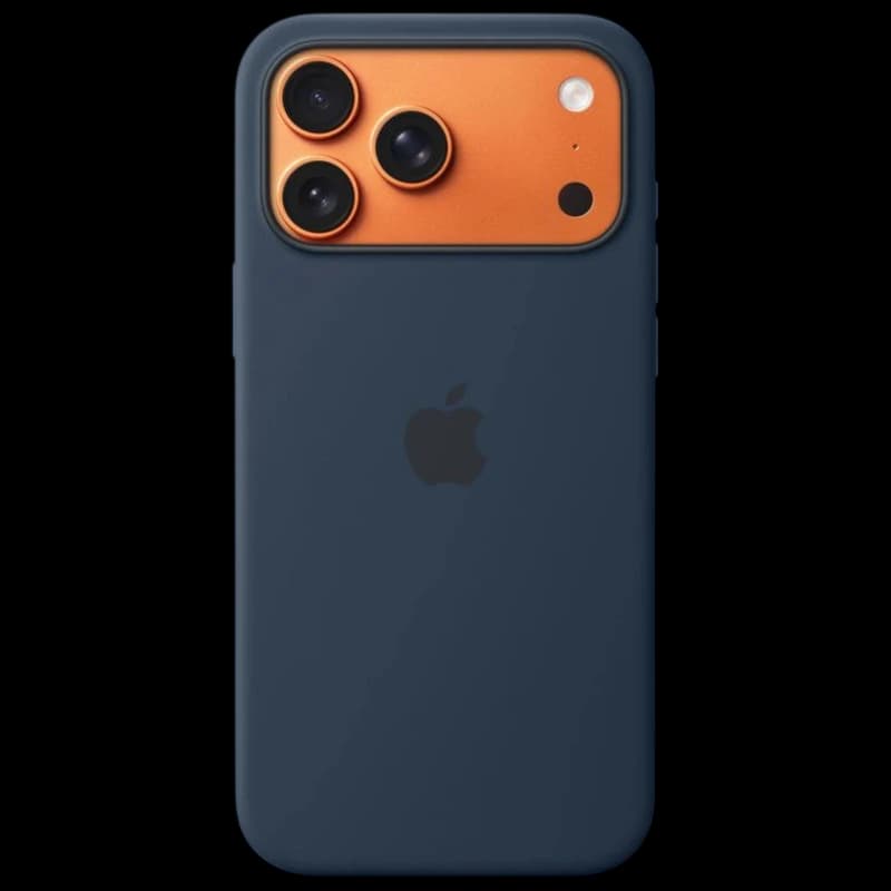 Capa de silicone com Magsafe iPhone 17 Pro Max - Meia-noite