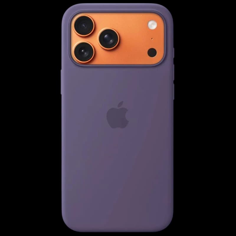 Étui en silicone avec Magsafe pour iPhone 17 Pro Max - Brouillard lilas