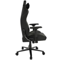 Chaise Gaming PowerGaming i3 Atlas: siège baquet noir, surpiqûres vertes, motif alvéolé, accoudoirs réglables, coussin appui-tête, base à roulettes