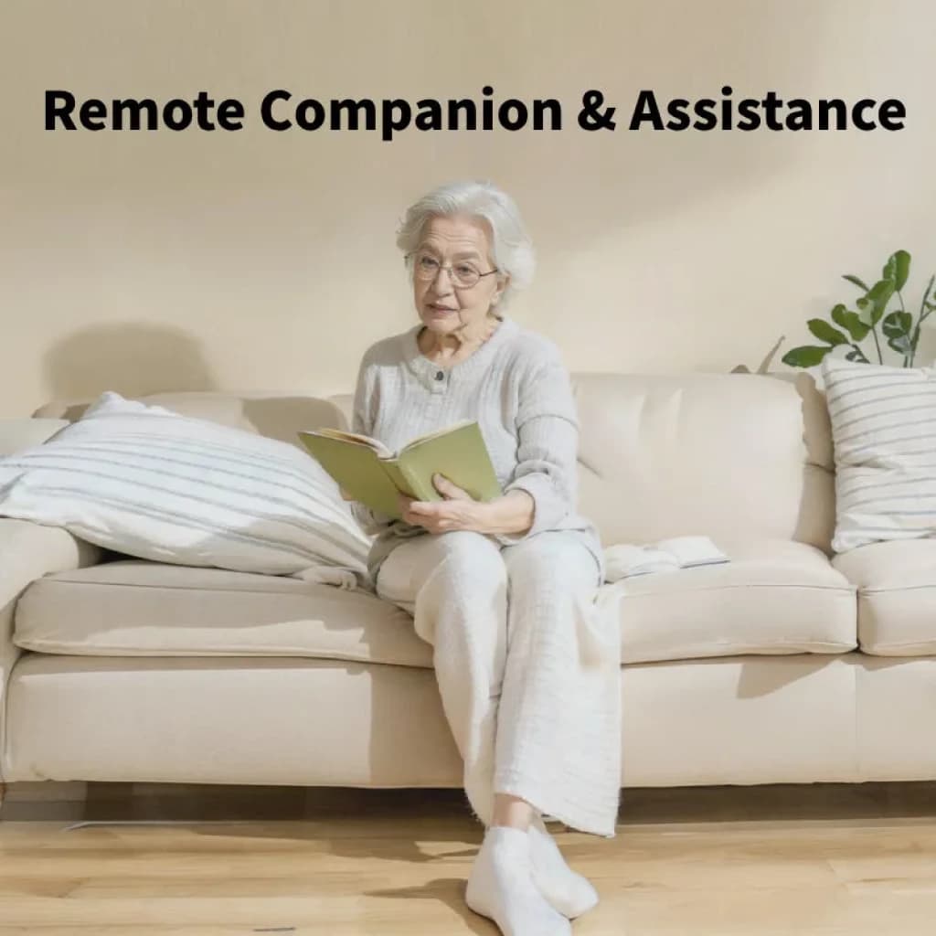 Enabot ROLA Mini 2K robô de vigilância compacto em branco com câmara 2K, rodas e base redonda, design minimalista e portátil para monitoramento doméstico