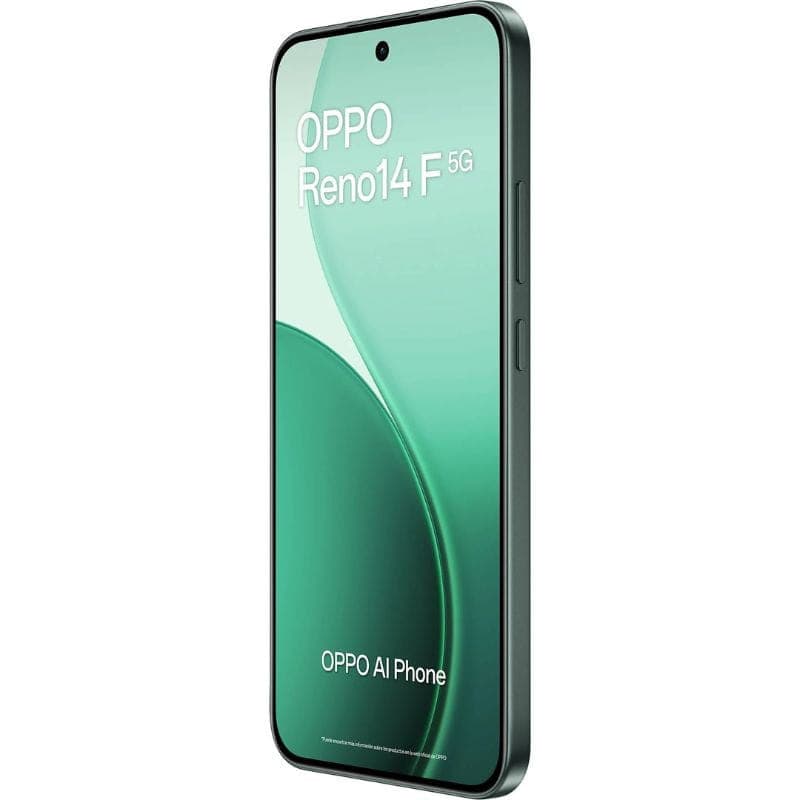 Oppo Reno14F 5G 8 Go/256 Go Vert, image latérale droite