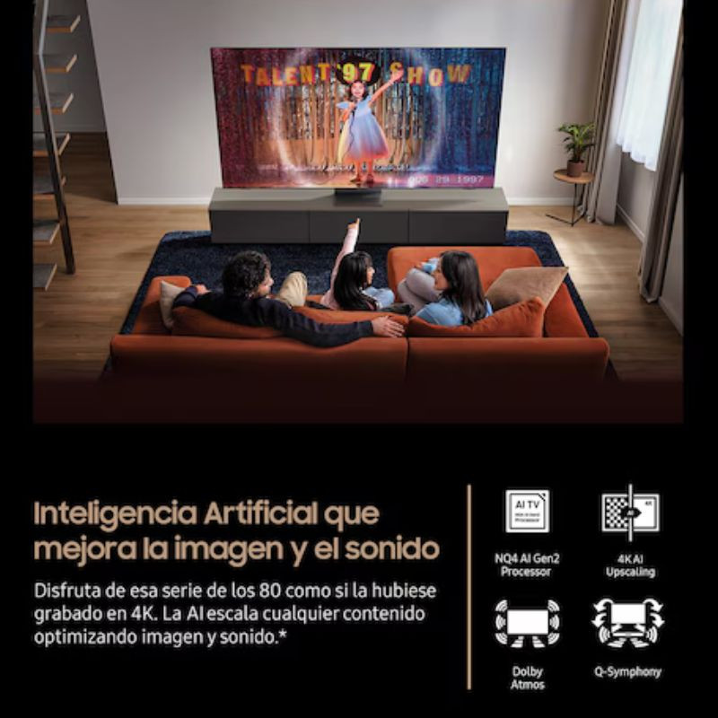 Samsung TQ50QN80FAU 50 4K Ultra HD Neo QLED Smart TV Carbono - Ítem3