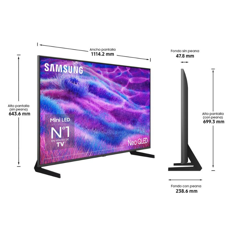 Samsung TQ50QN80FAU 50 4K Ultra HD Neo QLED Smart TV Carbono - Ítem7