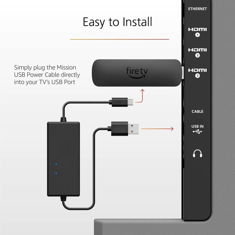 Cable USB de corriente para el Amazon Fire TV - Ítem3