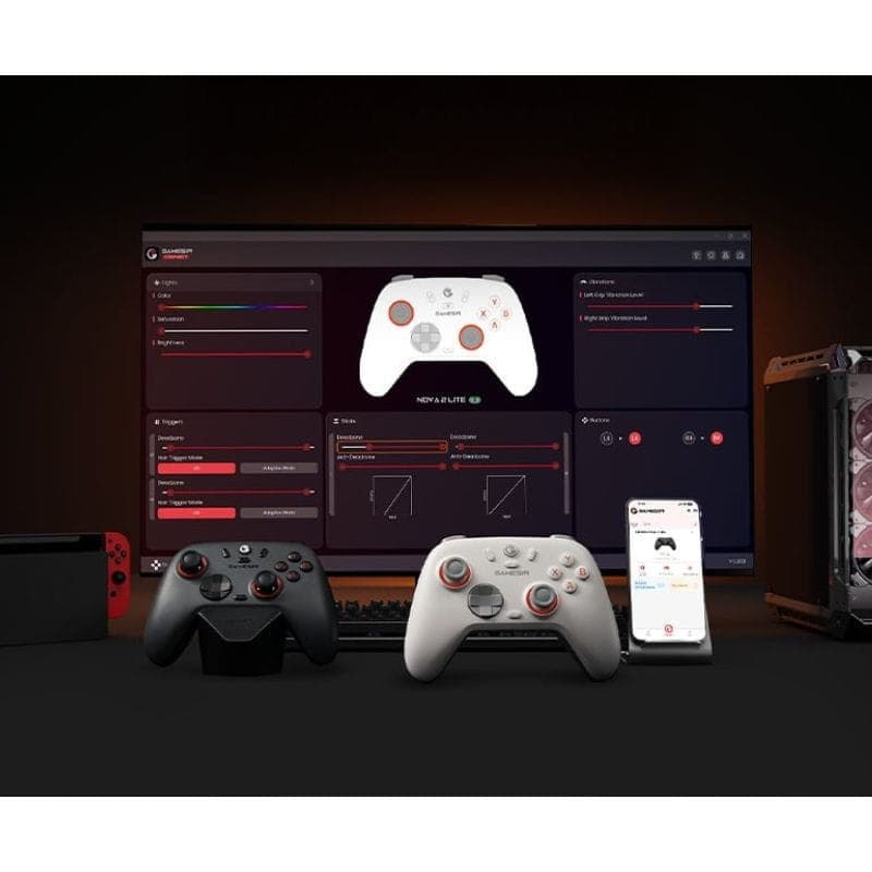 Mando inalámbrico GameSir Nova 2 Lite Blanco, compatibilidades