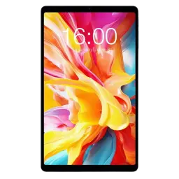 Teclast T50 Mini 8,7 avec écran bord fin lumineux, caméra frontale centrée, design noir fin, interface colorée; 8 Go RAM 128 Go, WiFi et 4G