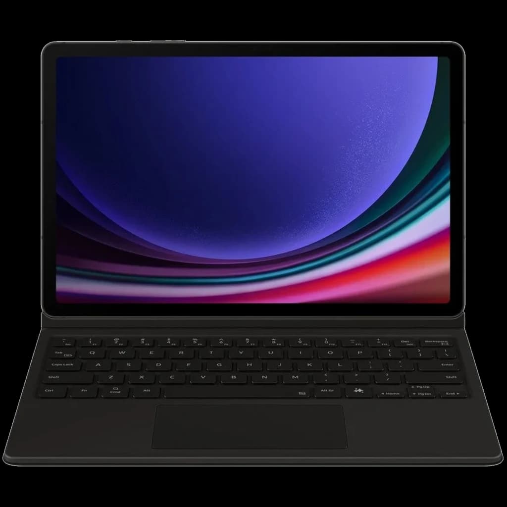Capa com Teclado e Touchpad Samsung Galaxy Tab S10 Lite Preta, layout ABNT, teclas baixas, touchpad amplo, acabamento fosco e encaixe magnético firme