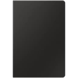Capa preta minimalista para Galaxy Tab S10 Lite, acabamento liso, cantos arredondados e perfil fino que protege a frente do tablet com design elegante