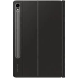 Capa preta para Galaxy Tab S10 Lite com traseira rígida, recorte para câmera e canal lateral para S Pen; design fino tipo dobra para apoio e proteção