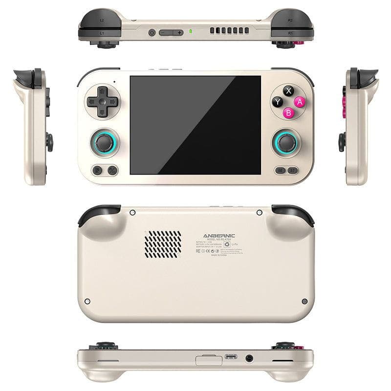 Consola Anbernic RG476H 8GB/128GB Blanca , vista desde todos los lados