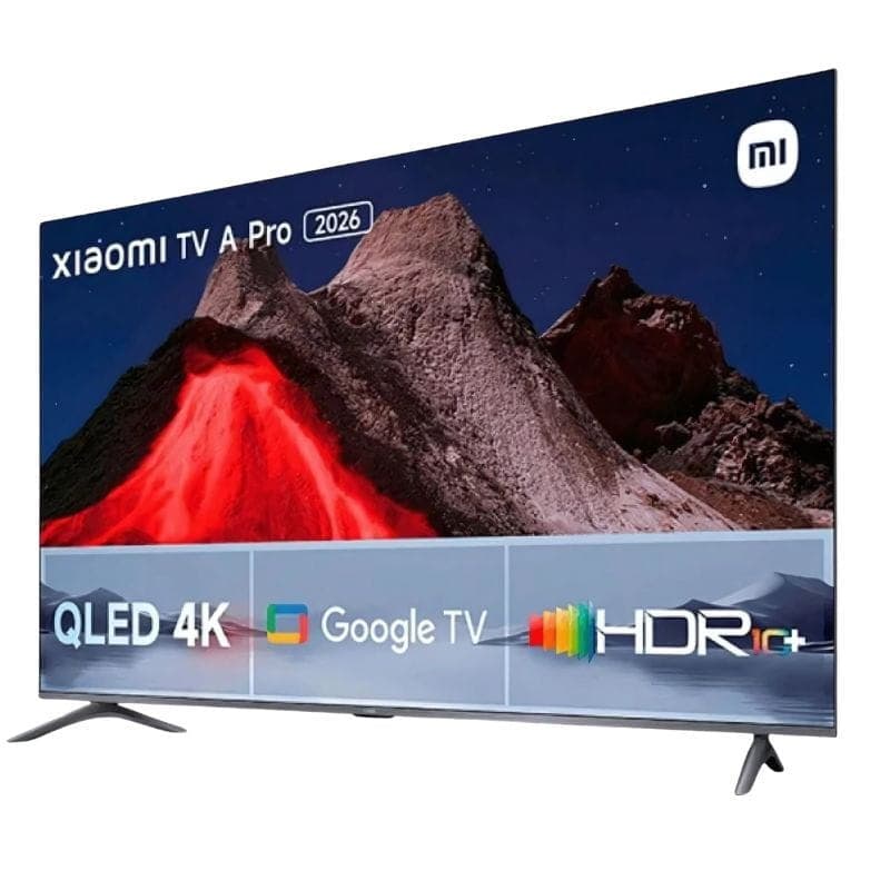 Xiaomi 50 A PRO 2026 4K UHD QLED com Google TV e HDR10+, tela fina com bordas mínimas, cores vivas e alto contraste para filmes e jogos