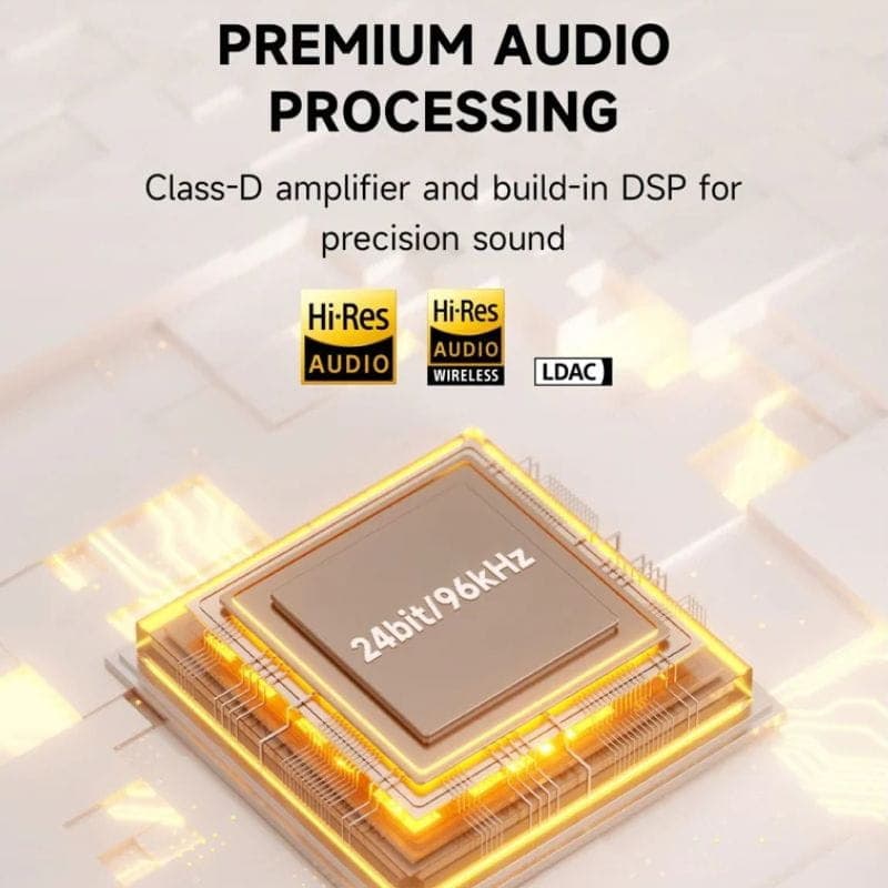 Edifier M60 Haut-parleurs actifs Noir avec DSP intégré, amplificateur classe D et prise en charge Hi-Res, Hi-Res sans fil et LDAC 24bit/96kHz