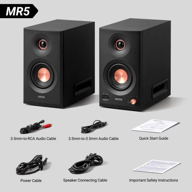 Edifier MR5 Haut-parleurs actifs 2.0 Noir - Ítem7