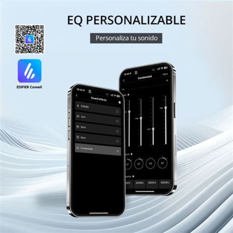 Edifier WH950NB 2025 Casque ANC Bluetooth Noir avec arceau noir, oreillettes ovales mates, logo cuivré, réglage ANC, réduction du vent et mode