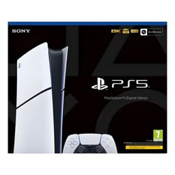 Sony PlayStation 5 Digital Edition 825 Go Wi-Fi Noir, châssis blanc E, image de la boîte