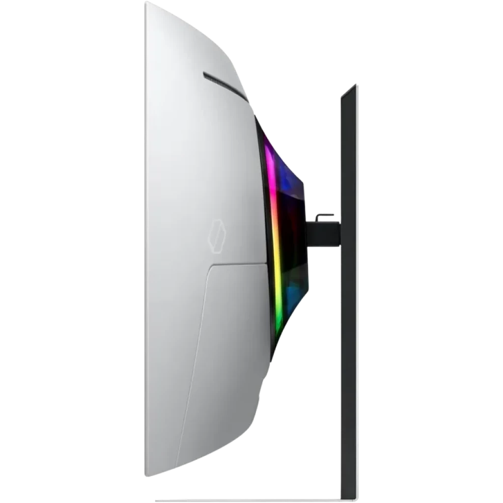 Écran PC incurvé argent 34 pouces OLED ultra large, dalle UWQHD 3440x1440, 175 Hz, 0,03 ms, bords fins et pied noir minimaliste - Ítem4