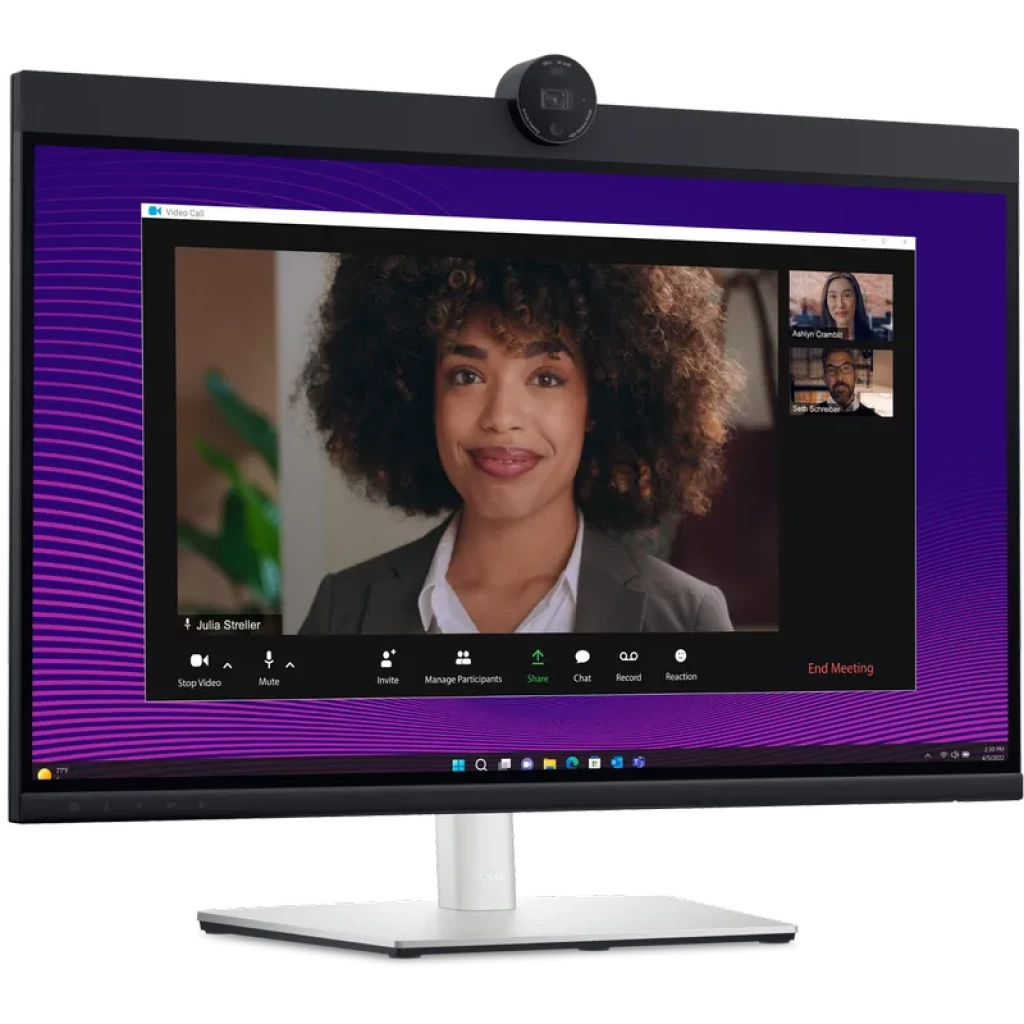 DELL Pro 27 Plus P2724DEB 27 LCD QHD com webcam centrada, molduras finas, base prateada ajustável e tela ampla ideal para videoconferências - Item1