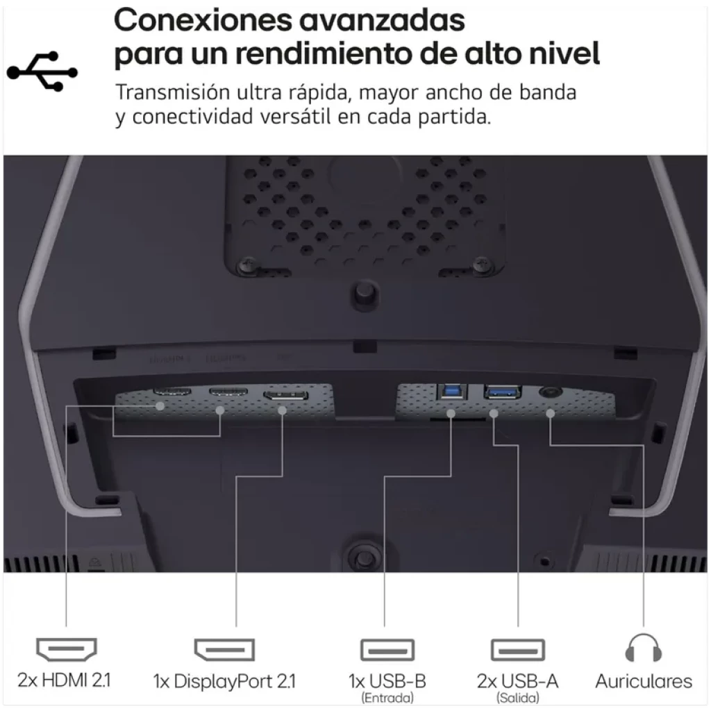 Monitor LG UltraGear 27G850A-B 27 pulgadas, panel Nano IPS Black, 4K UHD 3840x2160, 240 Hz a 480 Hz en Dual-Mode, 1 ms GtG, diseño gaming con logo VG - Ítem10