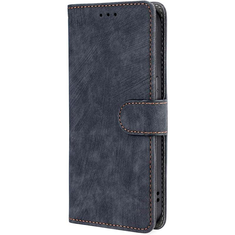 Étui livre 360º pour Xiaomi 15T, noir effet cuir, fermeture magnétique, coutures contrastées, découpes précises, protection intégrale élégante et - Ítem