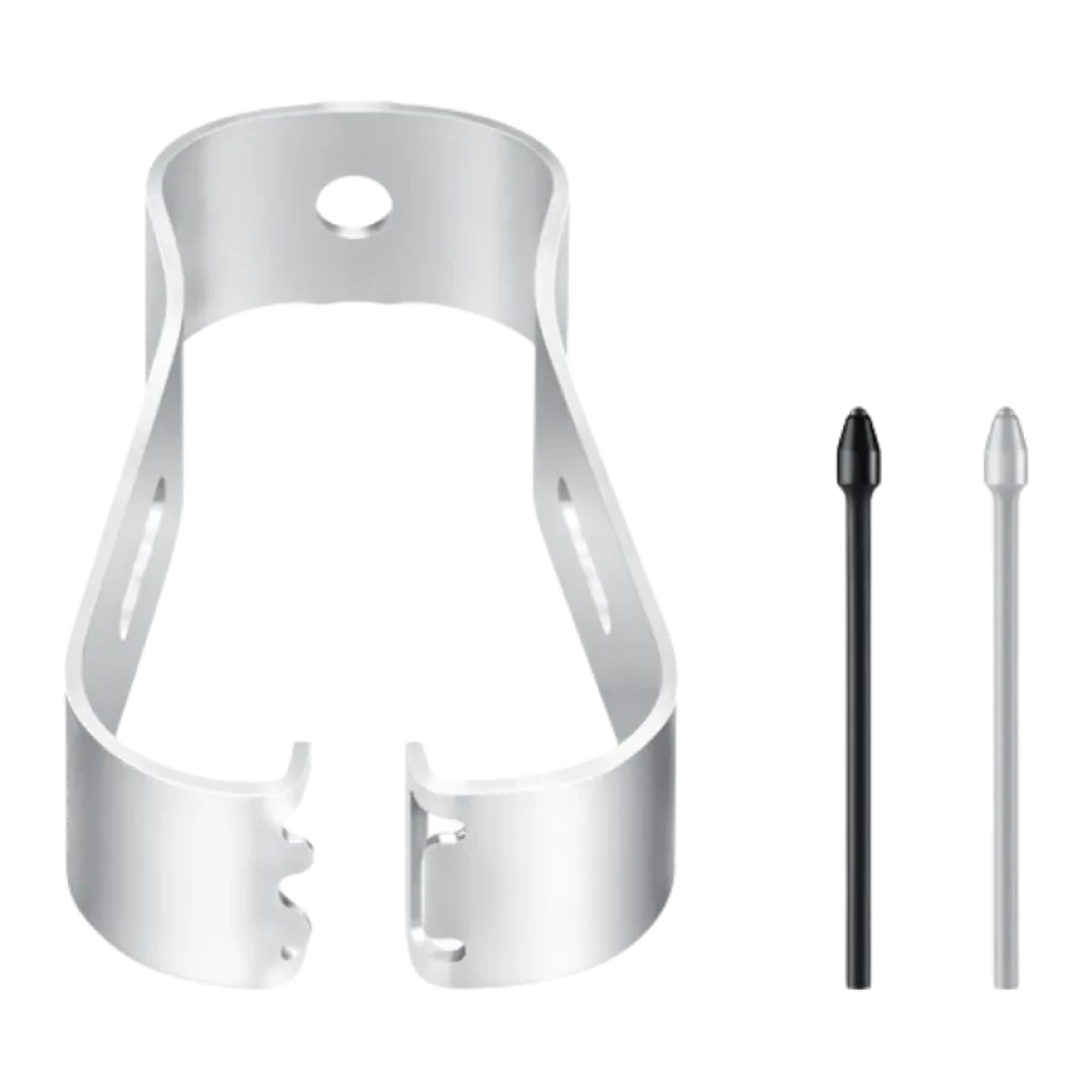 Samsung S Pen pour Galaxy S25 Ultra Gris, stylet fin et élancé, corps gris mat, bouton latéral discret, pointe précise pour écriture et dessin fluides - Ítem2