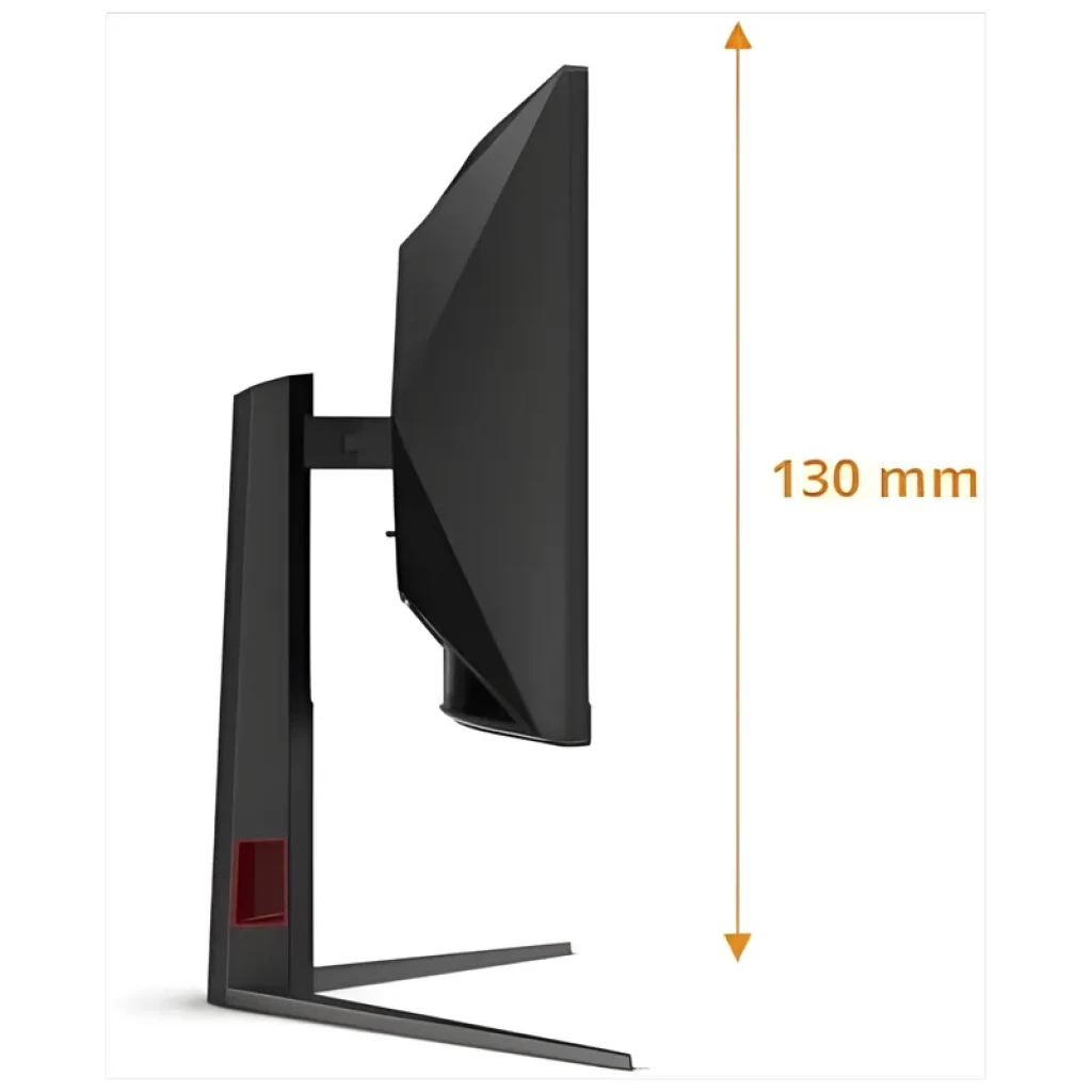 Monitor AOC CU34G4Z 34 polegadas ultrawide curvo, painel VA, 240 Hz, 1 ms, WQHD, HDMI 2.1, HDR400, design preto com detalhe vermelho ideal para jogos - Item4