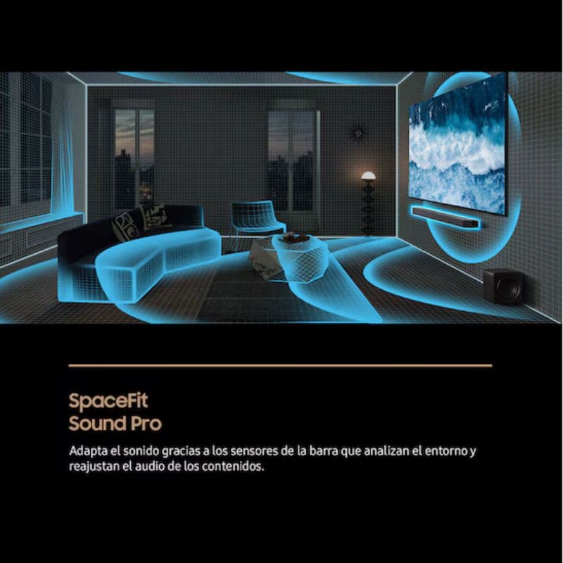 Samsung HW-Q990F/ZF 11.1.4 Negro - Barra de sonido, SpaceFit Sound Pro
