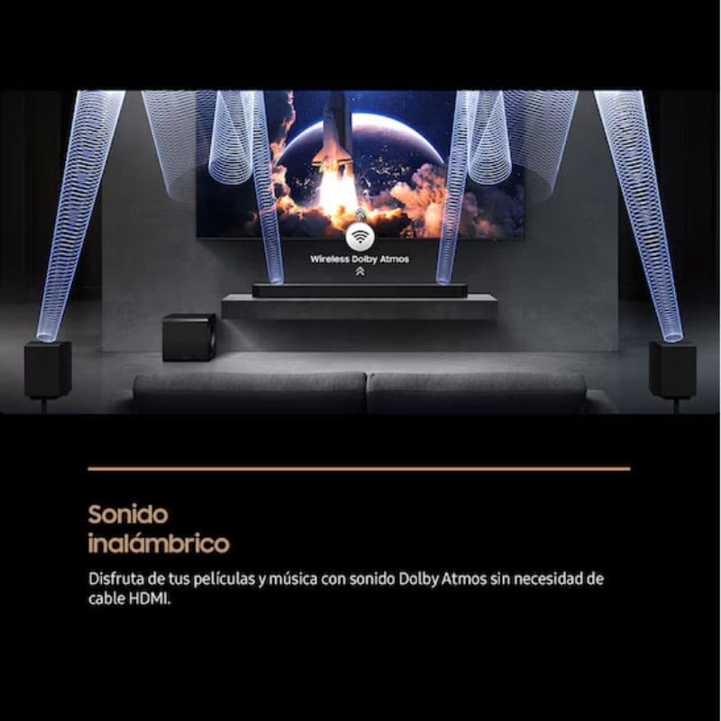 Samsung HW-Q990F/ZF 11.1.4 Negro - Barra de sonido, Sonido inalámbrico sin necesidad de HDMI