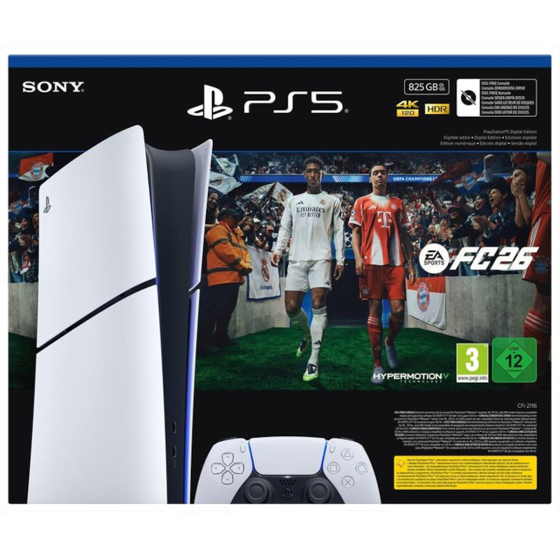 PlayStation 5 825GB Digital Edition Blanco + EA FC 26 - Ítem