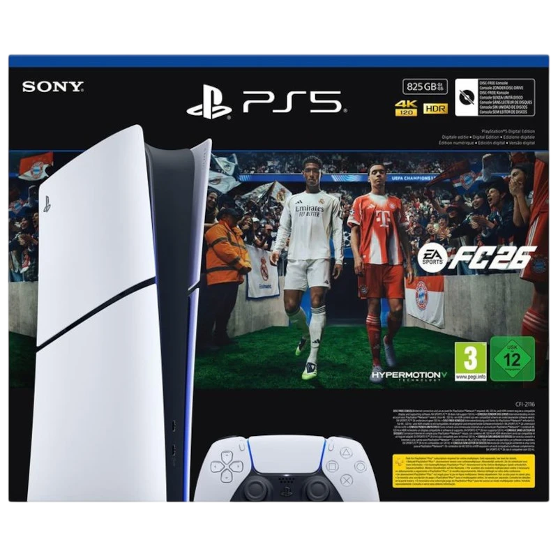 PlayStation 5 825GB Digital Edition Blanco + EA FC 26 - Ítem
