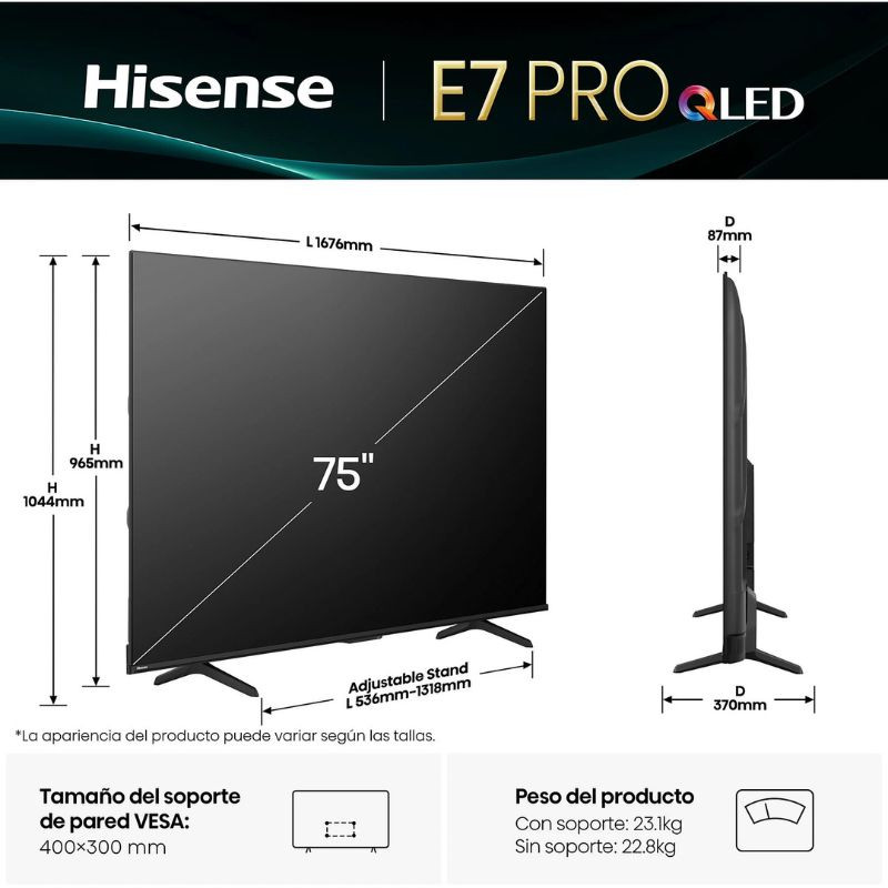 Hisense 75E7Q PRO 75