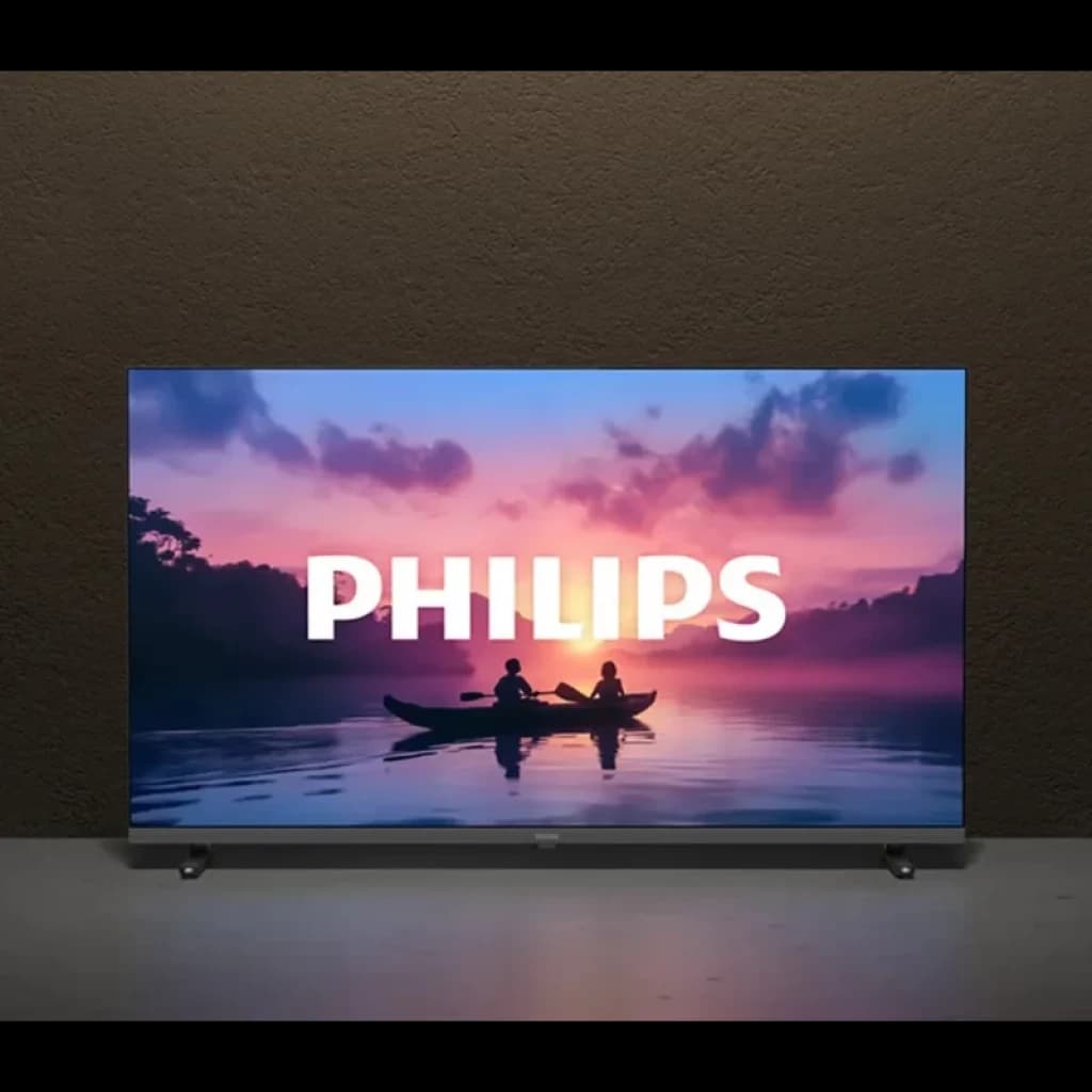 Téléviseur Philips 32PFS6000/12 32 pouces, écran plat Full HD, HDR10, cadre fin noir, image lumineuse et contrastée, haut‑parleurs Dolby Audio