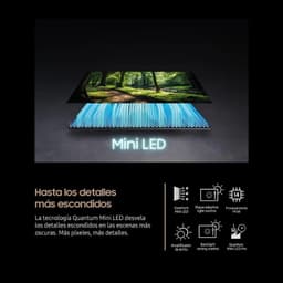 Samsung TQ55QN80FAU 55" 4K Ultra HD Neo QLED Smart TV Negro, tecnología Mini LED para las escenas más oscuras