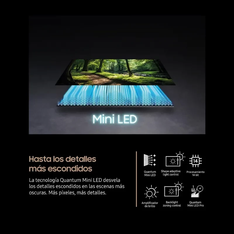 Samsung TQ65QN80FAU 65 polegadas 4K Ultra HD Neo QLED com Mini LED, painel sem moldura visível, cores vibrantes e contraste preciso para imagens nítidas - Item6