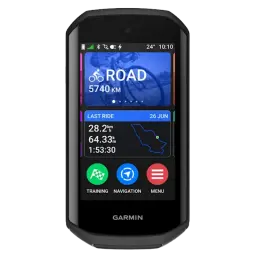 Garmin Edge 1050 compteur de vélo avec écran tactile couleur, icônes d'entraînement, navigation et menu, données d'itinéraire, carte