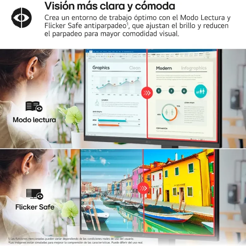 LG 27U730A-B 27 pouces UHD 4K IPS avec HDR10 et USB‑C PD 90 W, bords fins, pied réglable, affichage net 3840 x 2160 à 60 Hz - Ítem6