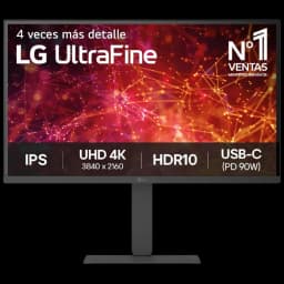 LG 27U730A-B 27 pouces UHD 4K IPS avec HDR10 et USB‑C PD 90 W, bords fins, pied réglable, affichage net 3840 x 2160 à 60 Hz