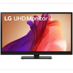 LG 27BA45U-B 27 pouces écran PC 4K UHD HDR10 noir avec bords fins, dalle mate et pied rectangulaire, affichage net aux couleurs vives