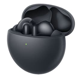 Huawei FreeBuds 7i TWS ANC Noir dans un boîtier arrondi mat avec LED verte, écouteurs intra-auriculaires compacts, design épuré et embouts ergonomiques