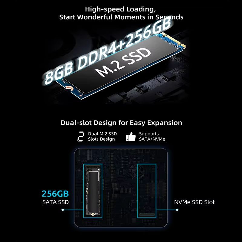 BMAX MaxMini B3 Pro 8GB DDR4/256GB SSD/W11 - Ítem4