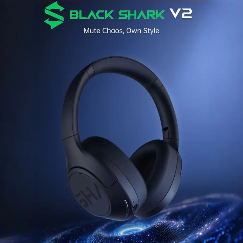 Black Shark V2 ANC Preto - Auscultadores com diadema, vista a 45º