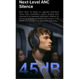 Black Shark V2 ANC Preto - Auscultadores com sistema de cancelamento de ruído