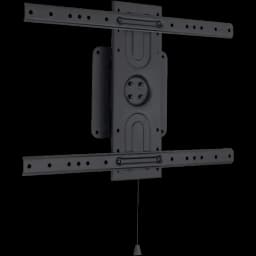 TooQ LP3780F support mural TV 37 à 80 pouces acier noir profil fin VESA 600x400 plaque centrale robuste bras horizontaux perforés tirette de sécurité