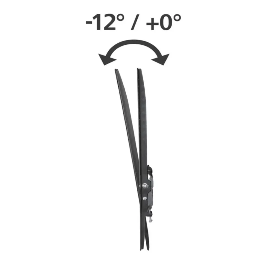 Suporte para TV Hama 00220810 preto, compatível com 32 a 65 polegadas, até 35 kg, estrutura metálica robusta, fixação VESA com inclinação ajustável - Item1