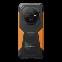 Blackview Fort 1 6Go/256Go Orange Rugged avec coque robuste noir et orange, dos texturé antichoc, triple module photo circulaire avec capteur AI