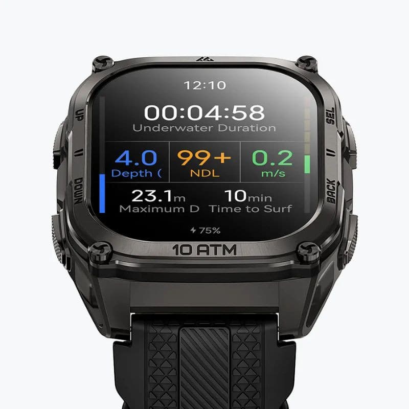 Kospet Tank M4 Noir, vue interface santé