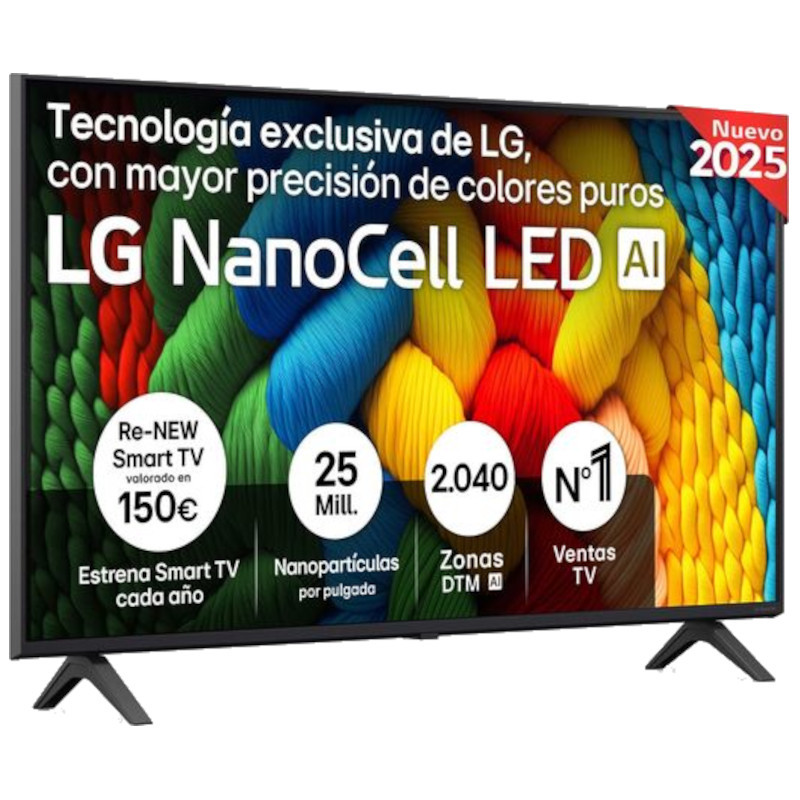 LG NanoCell AI 43NANO80A6B 43 4K Ultra HD Smart TV Wifi - Item