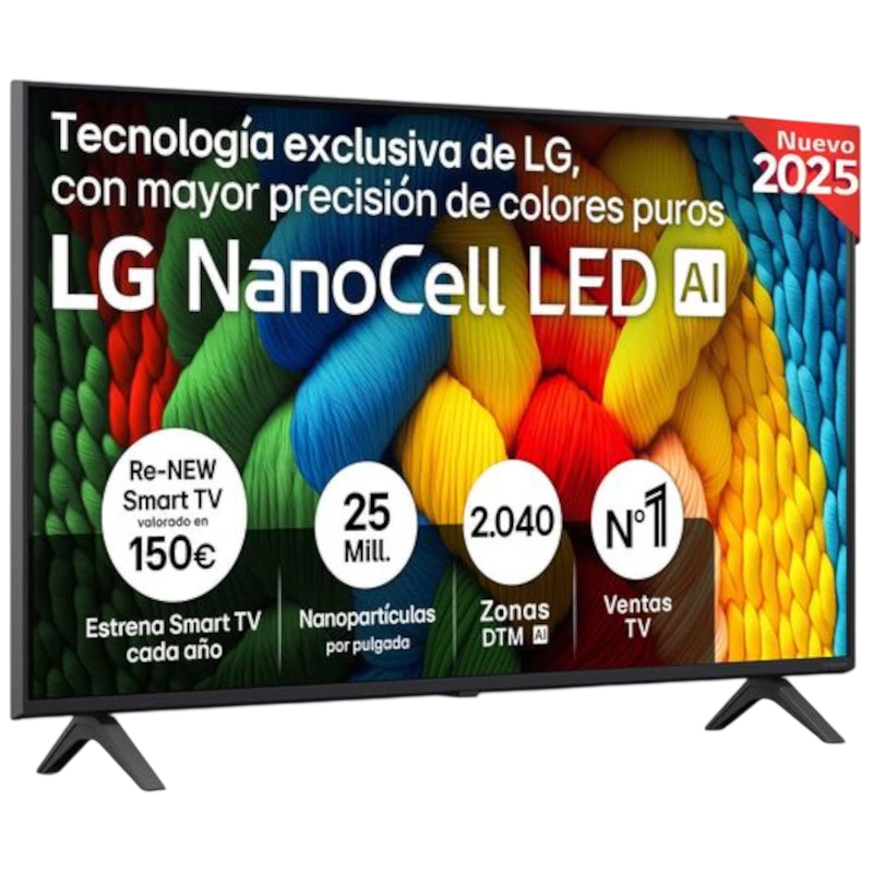 LG NanoCell AI 43NANO80A6B 43 4K Ultra HD Smart TV Wifi - Item